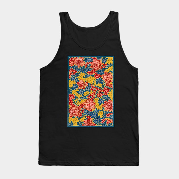 Japanese traditional flower pattern, ukiyo e style Tank Top by Ravenglow